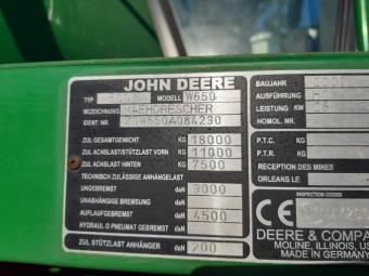 Комбайн John Deere W650 2009 р.в.  ( виконано капітальний ремонт двигуна ) foto 11