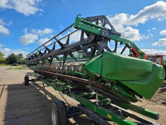 Жниварка JOHN DEERE 630X  2019 р. + транспортний візок COCHET 4WD/11/1 foto 3